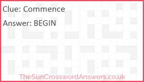 commences crossword clue|commences flight crossword.